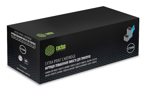 Тонер-картридж Cactus CS-C725X-MPS Черный
