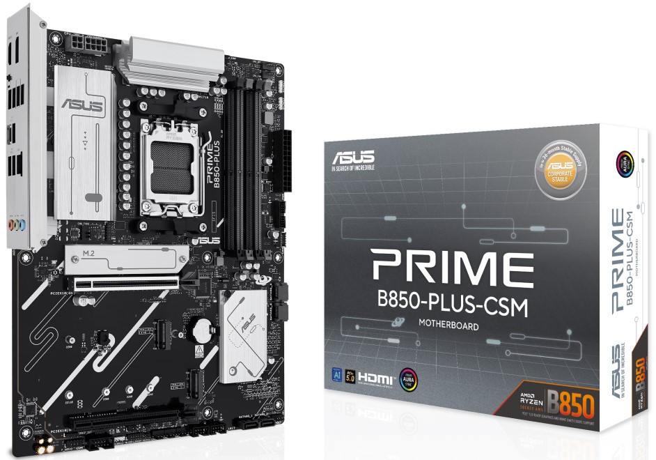 Материнская плата ASUS PRIME B850-PLUS-CSM, AM5, AMD B850, ATX
