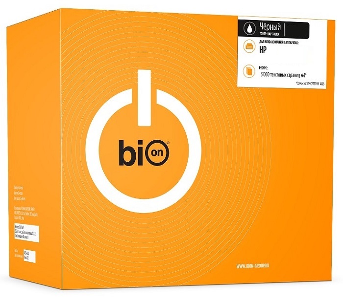 Тонер-картридж BION BCR-Q2612/C703/C303-X3K Черный
