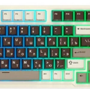 Механическая клавиатура Royal Kludge RK N99, USB, Bluetooth, Бежевый, Коричневый [6935280828614]