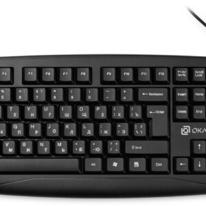 Мембранная клавиатура Oklick 105M, USB, Черный [1678092]