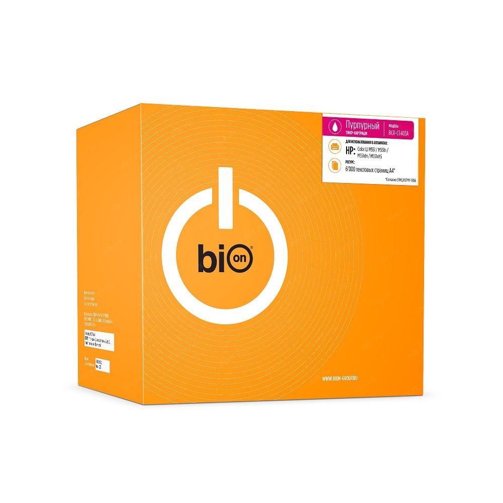 Тонер-картридж BION BCR-CE403A Пурпурный