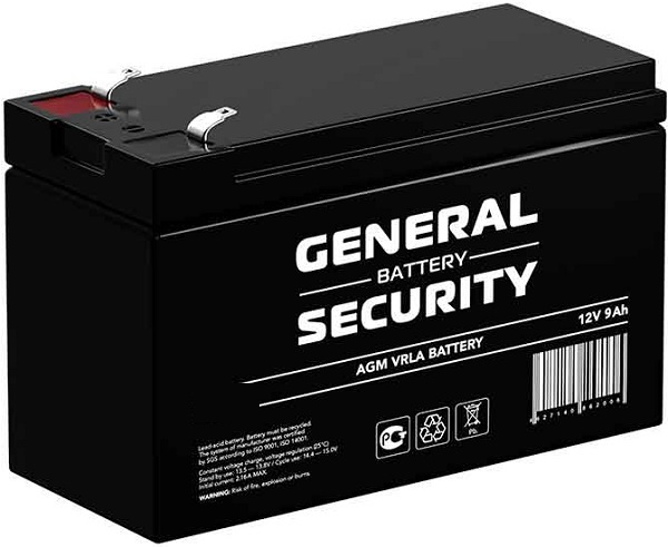 Аккумулятор General Security GSL9-12 F2