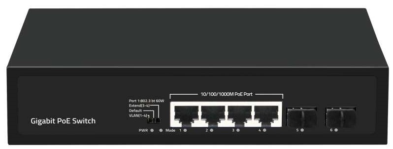 Коммутатор неуправляемый NikoMax GL-SW-G005-04P(BT)