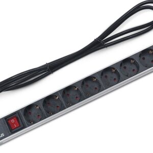 Блок розеток 19", 8 розеток Cabeus PDU-8P-2IEC
