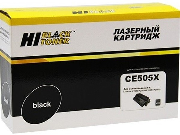 Тонер-картридж Hi-Black HB-CE505X Черный