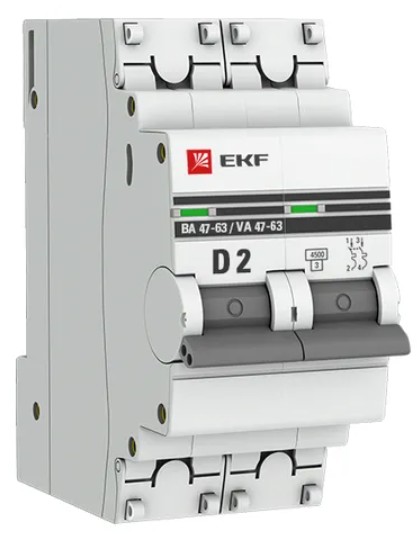 Автоматический выключатель EKF mcb4763-2-02D-pro
