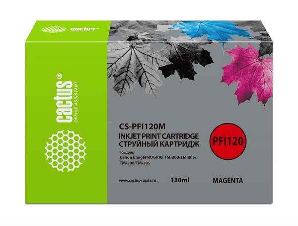 Тонер-картридж Cactus CS-PFI120M Пурпурный