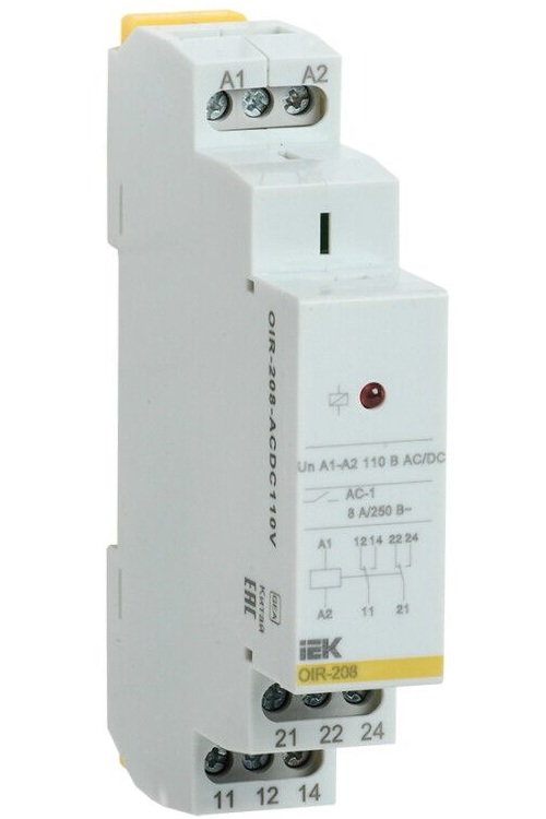 Реле промежуточное IEK OIR-208-ACDC110V
