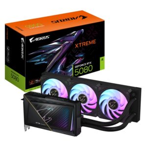 Видеокарта GIGABYTE nVidia Geforce RTX 5080, 16 ГБ GDDR7, [GV-N5080AORUSX W-16GD]