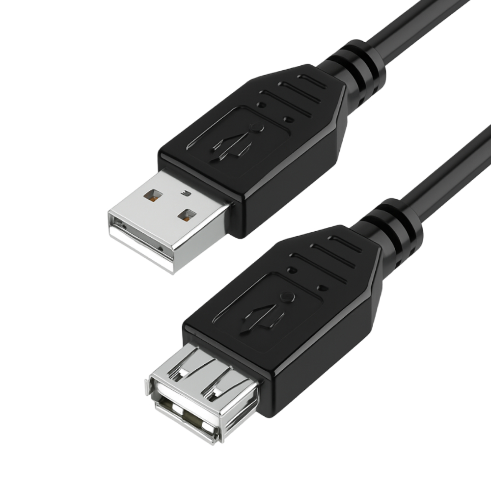 Кабель интерфейсный USB 2.0 удлинитель 5bites UC5011-018C