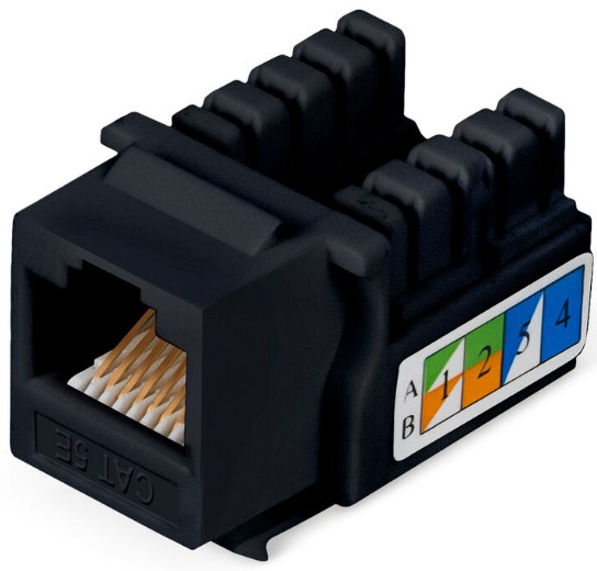 Модуль Cabeus KJ-RJ45-Cat.5e-90-BK