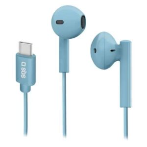 Проводные наушники SBS Studio Mix 65c, Проводной, Внутриканальные, Голубой, [TEEARTYCMIX65A]
