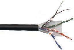 Кабель витая пара U/UTP 5e кат. 4 пары Lanmaster LAN-5EUTP-WP-OUT