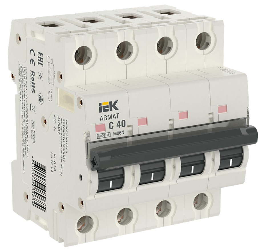 Автоматический выключатель IEK AR-M06N-4-C040