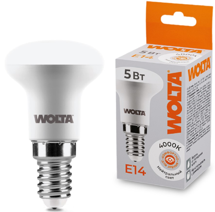 Лампа светодиодная WOLTA 25S39R5E14