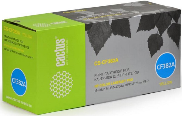 Тонер-картридж Cactus CS-CF382A Желтый