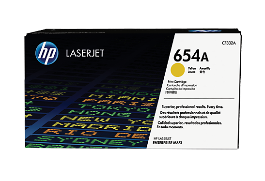 Тонер-картридж HP 654A Желтый