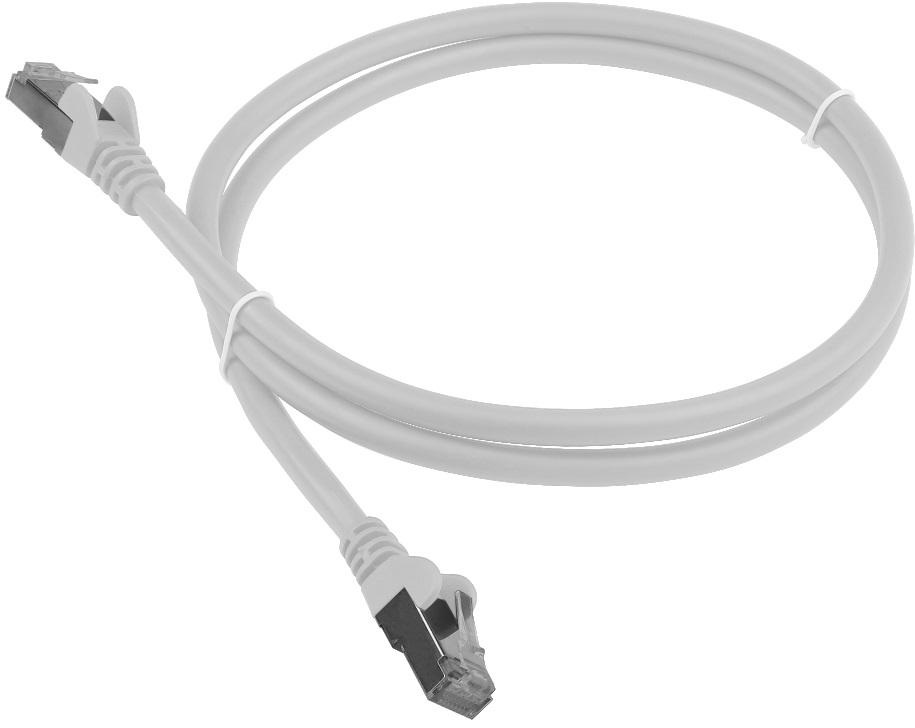 Кабель патч-корд F/UTP 6 кат. 1м Lanmaster LAN-PC45/S6-1.0-WH