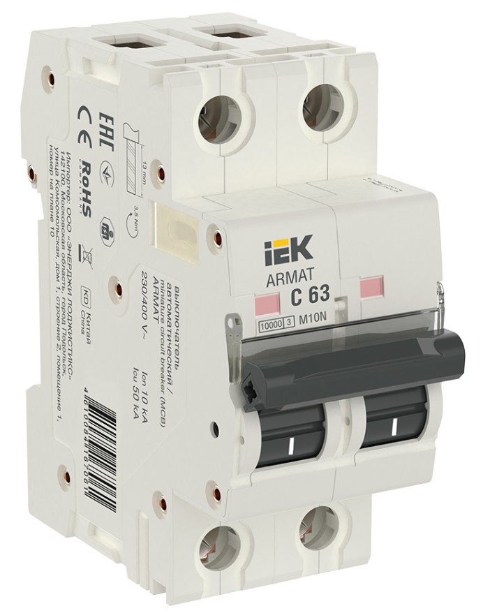 Автоматический выключатель IEK AR-M10N-2-C063