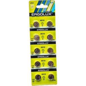 Батарейка ERGOLUX AG10-BP10