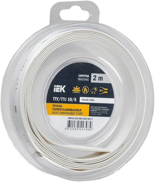 Трубка термоусадочная IEK UDR12-010-005-002-K01-T
