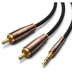 Кабель 3.5 Jack (M) - 2x RCA (M), 1м, UGREEN AV170