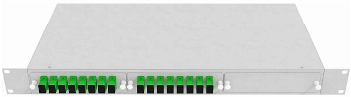 Кросс оптический стоечный Vimcom СКРУ-1U-16SC/А-SM-16AD+16PT/G-GR