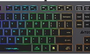 Ножничная клавиатура A4Tech Fstyler FX60H, USB, Серый [FX60H GREY/NEON]