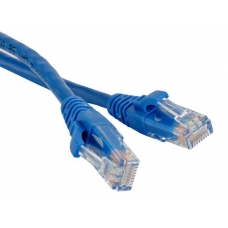 Кабель патч-корд U/UTP 5e кат. 15м Lanmaster LAN-45-45-15-BL