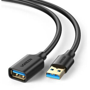 Кабель удлинительный USB A (M) - USB A (F), 1м, UGREEN US129