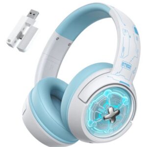Беспроводные наушники ONIKUMA GT802, Bluetooth, Проводной, Охватывающие, Белый, Голубой, [ONIKUMA GT802 BLUE]