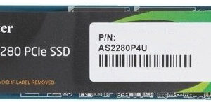 SSD накопитель 512 ГБ Apacer AP512GAS2280P4U-1, PCIe 3.0 x4, [AP512GAS2280P4U-1]