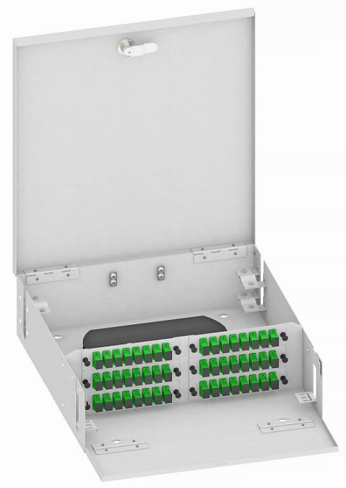 Кросс оптический настенный TopLAN КРН-Top-48SC/A-OS2-GY