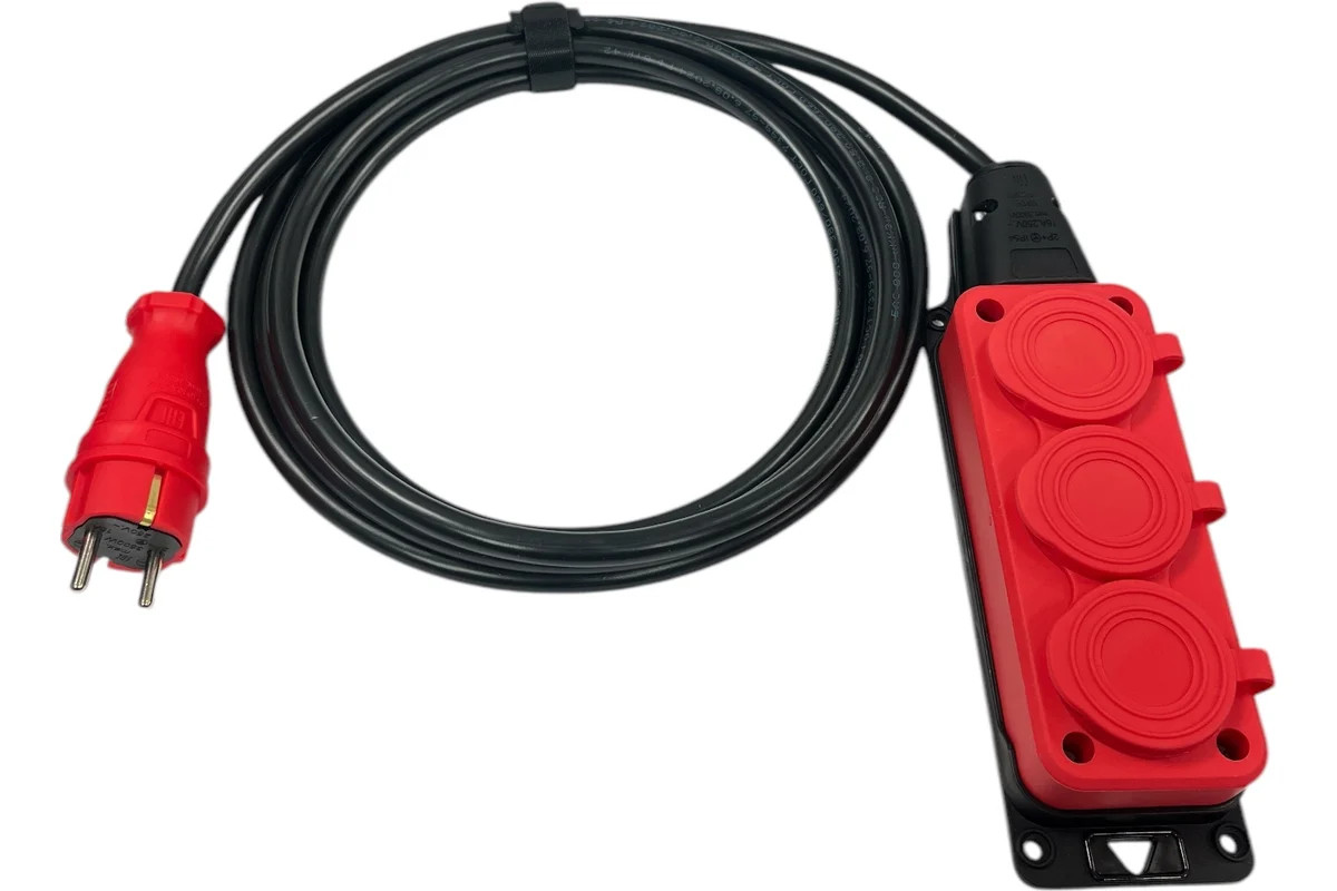 Удлинитель силовой iTOK i-CONNECT-COLOR-SU-KG-315-3-54-40-RED