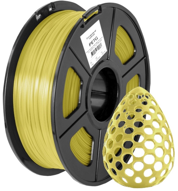 Пластик для принтера 3D PETG Cactus CS-3D-PETG-1KG-T-YELLOW