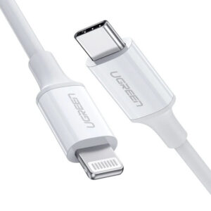 Кабель USB Type-C - Lightning, 2м, UGREEN US171 White