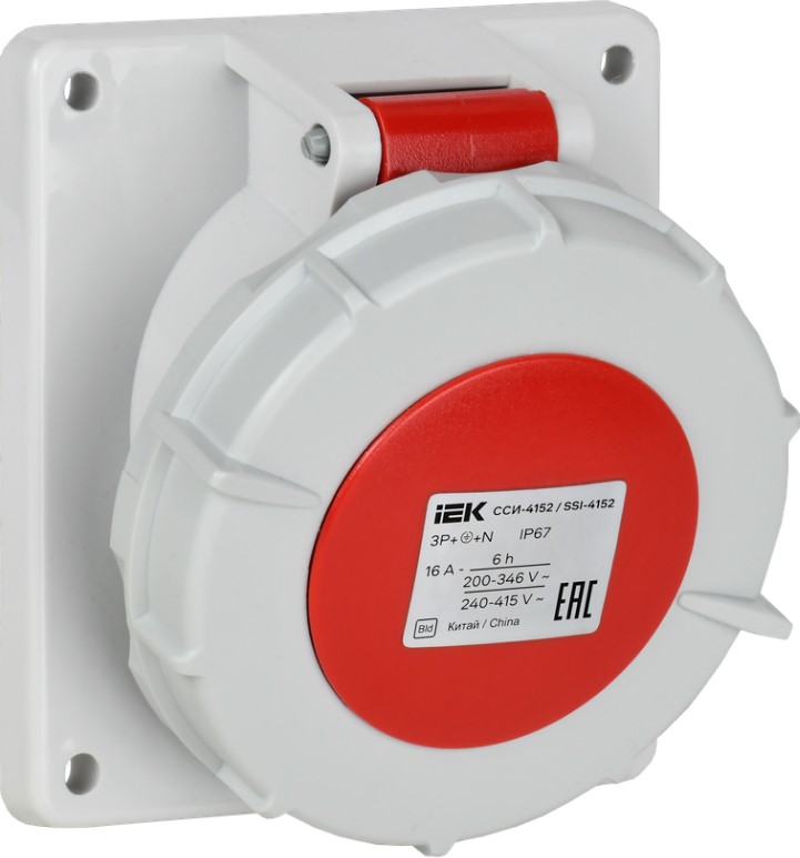Розетка стационарная внутренняя IEK PSR42-016-5-0-67