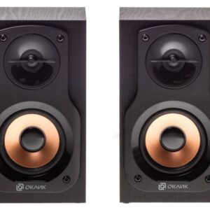 Компьютерная акустика 2.0 Oklick OK-162 WOOD, Черный, [Oklick 459202]