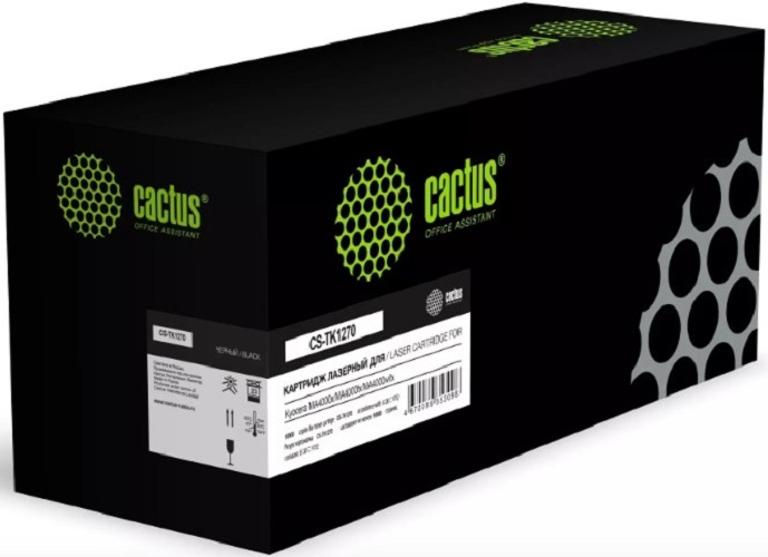 Тонер-картридж Cactus CS-TK1270 Черный