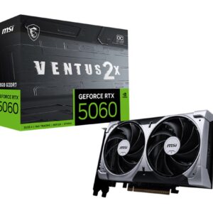 Видеокарта MSI nVidia GeForce RTX 5060, 8 ГБ GDDR7, [RTX 5060 8G VENTUS 2X OC]