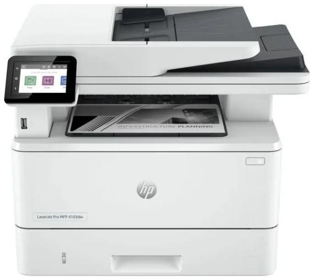 МФУ лазерное HP LaserJet Pro MFP 4103fdn Монохромная, A4, Ethernet, USB