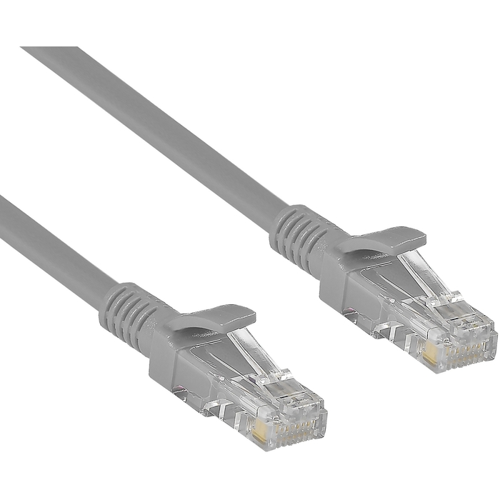 Кабель патч-корд U/UTP 5e кат. 30м Exegate UTP-RJ45-RJ45-5e-CU-30M-GY
