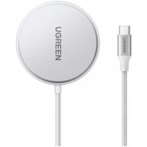 Беспроводное зарядное устройство UGREEN Wireless Charger with MagSafe 15W White (W703)