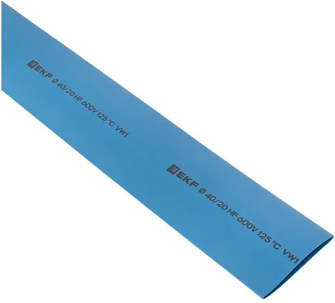 Термоусаживаемая трубка EKF tut-40-g-1m