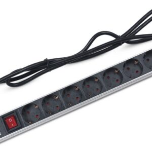 Блок розеток 19", 8 розеток Cabeus PDU-8P-2EU