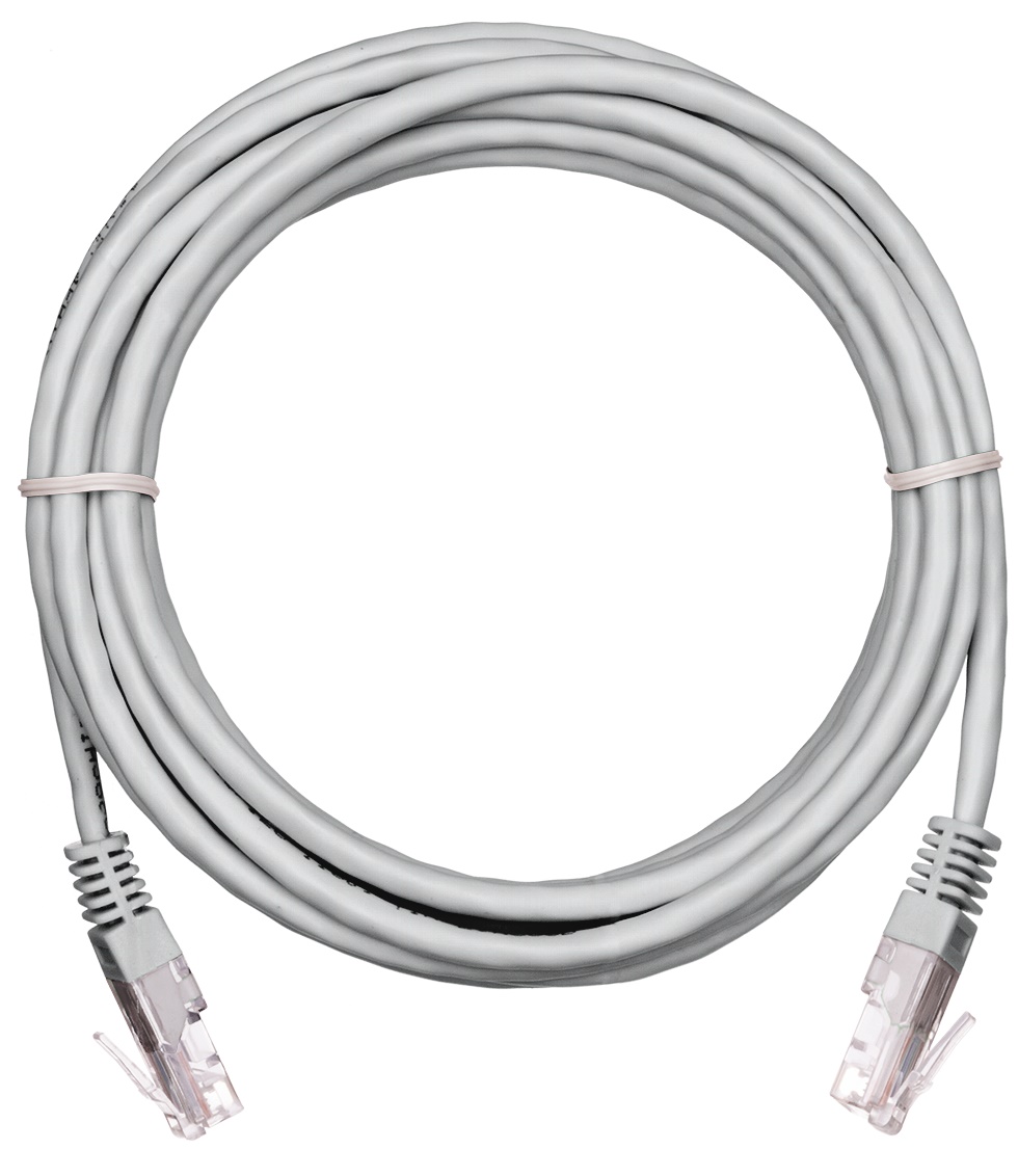 Кабель патч-корд U/UTP 5e кат. 5м Netlan EC-PC4UE55B-BC-PVC-050-GY-10