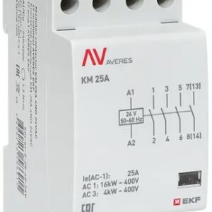 Контактор модульный EKF km-av-2-25-40-24V
