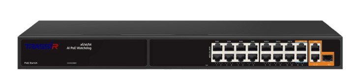 Коммутатор неуправляемый TRASSIR TR-NS11191S-285-16PoE