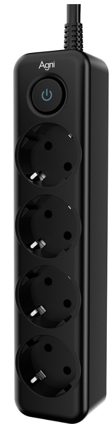 Сетевой фильтр AGNI TP-FD4E-3m-black